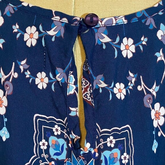 Aventura Blue Floral Mini Dress - Picture 5 of 6